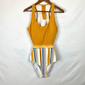 NWT MOLYBELL Swim High Waisted Cutout Monokini XL